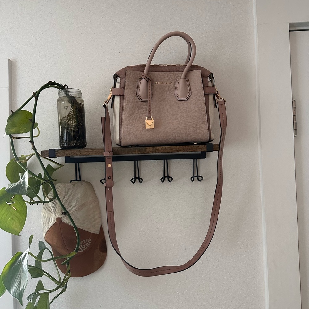 Michael Kors Blush and Beige Satchel